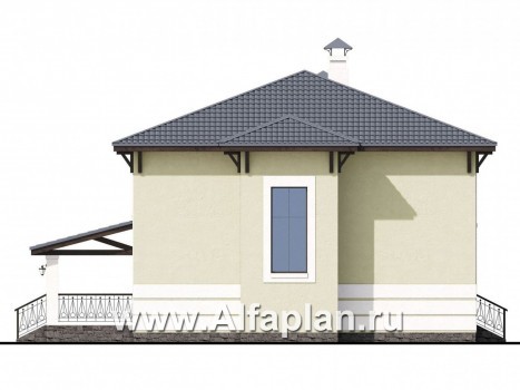 «Сен-Тропе» - проект двухэтажного дома, с террасой, удобная планировка - превью фасада дома