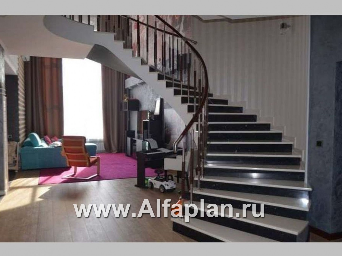 Проекты домов Альфаплан - «Воронцов»- респектабельный коттедж с комфортной планировкой - дополнительное изображение №3