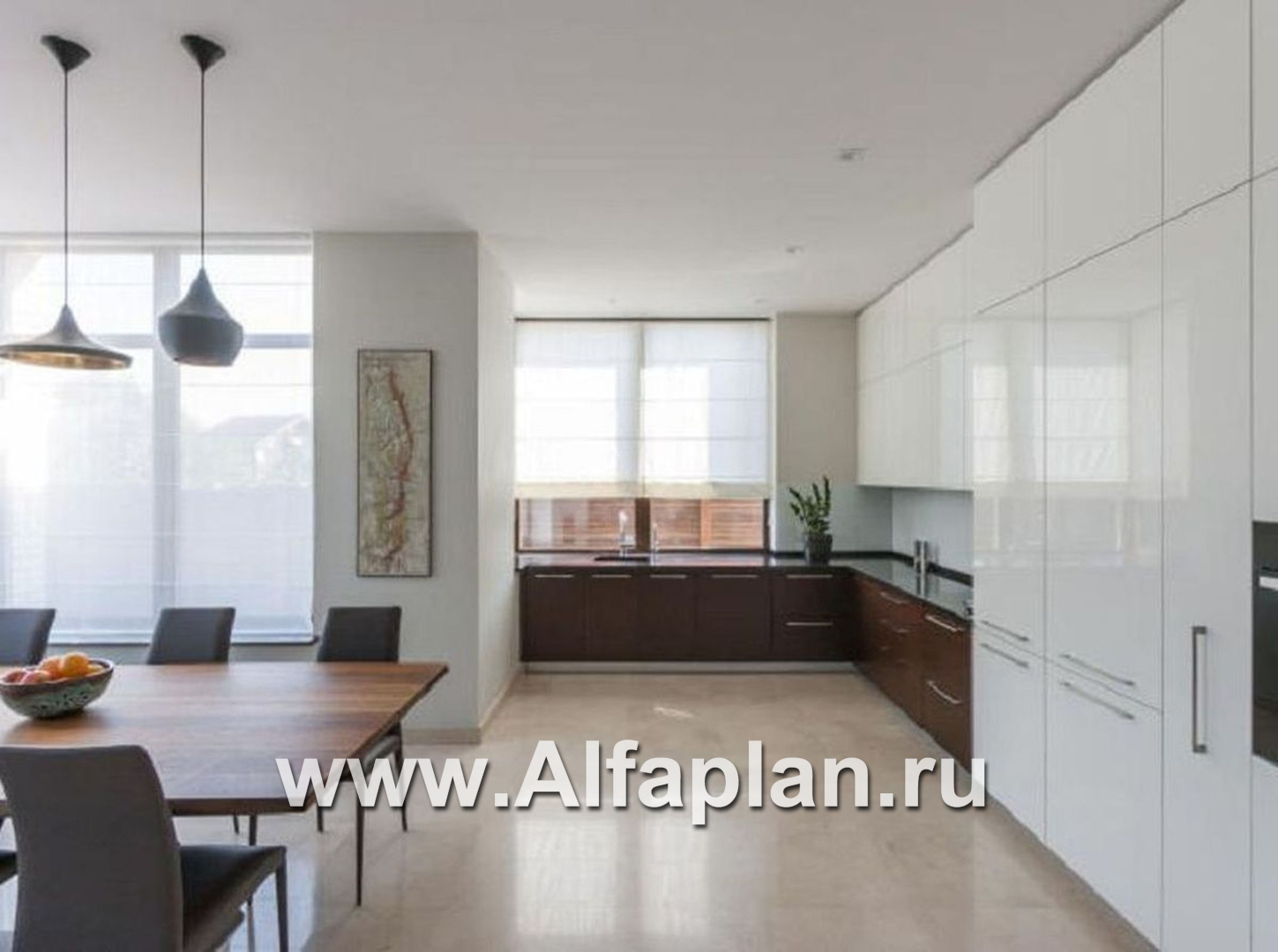 Проекты домов Альфаплан - «Современник» с панорамными окнами - дополнительное изображение №6