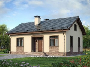 Проекты домов Альфаплан - Комфортабельная дача для небольшой семьи - превью основного изображения