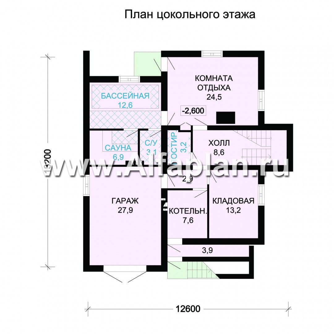 G09 Проект дома с мансардой из бревен, с цокольным этажом, гараж и сауна  цоколе: цена | Купить готовый проект с фото и планировкой