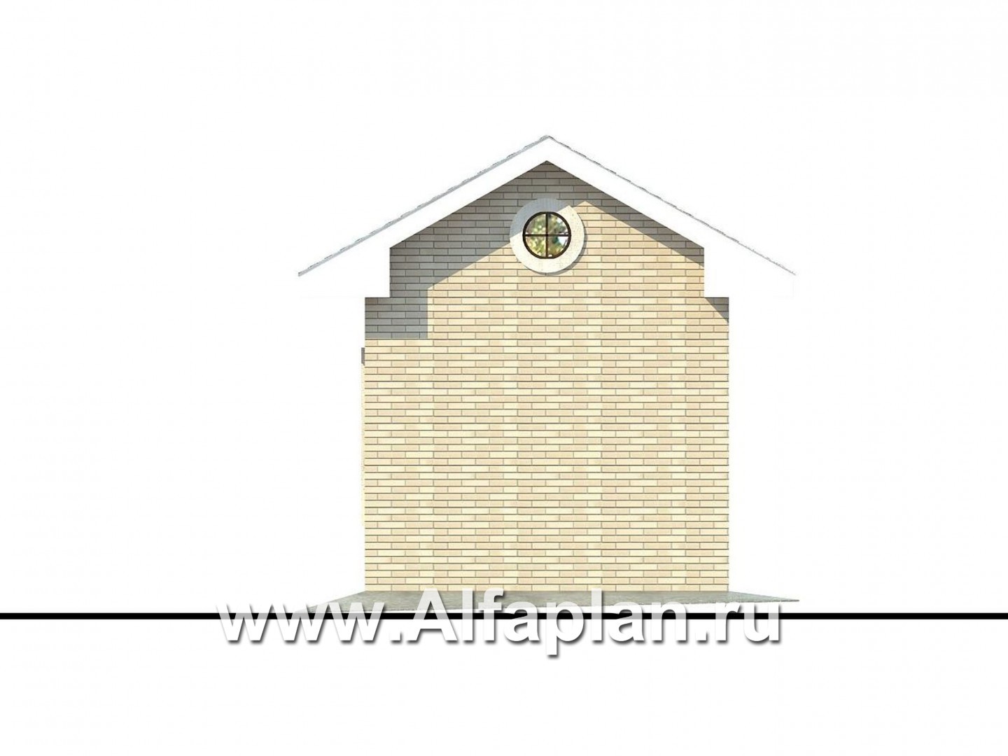 Проекты домов Альфаплан - Генераторная - изображение фасада №4