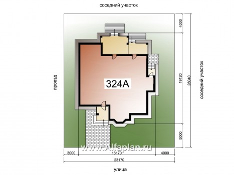 Проекты домов Альфаплан - «Калипсо» - комфортабельный одноэтажный дом  с вариантами планировки - превью дополнительного изображения №2