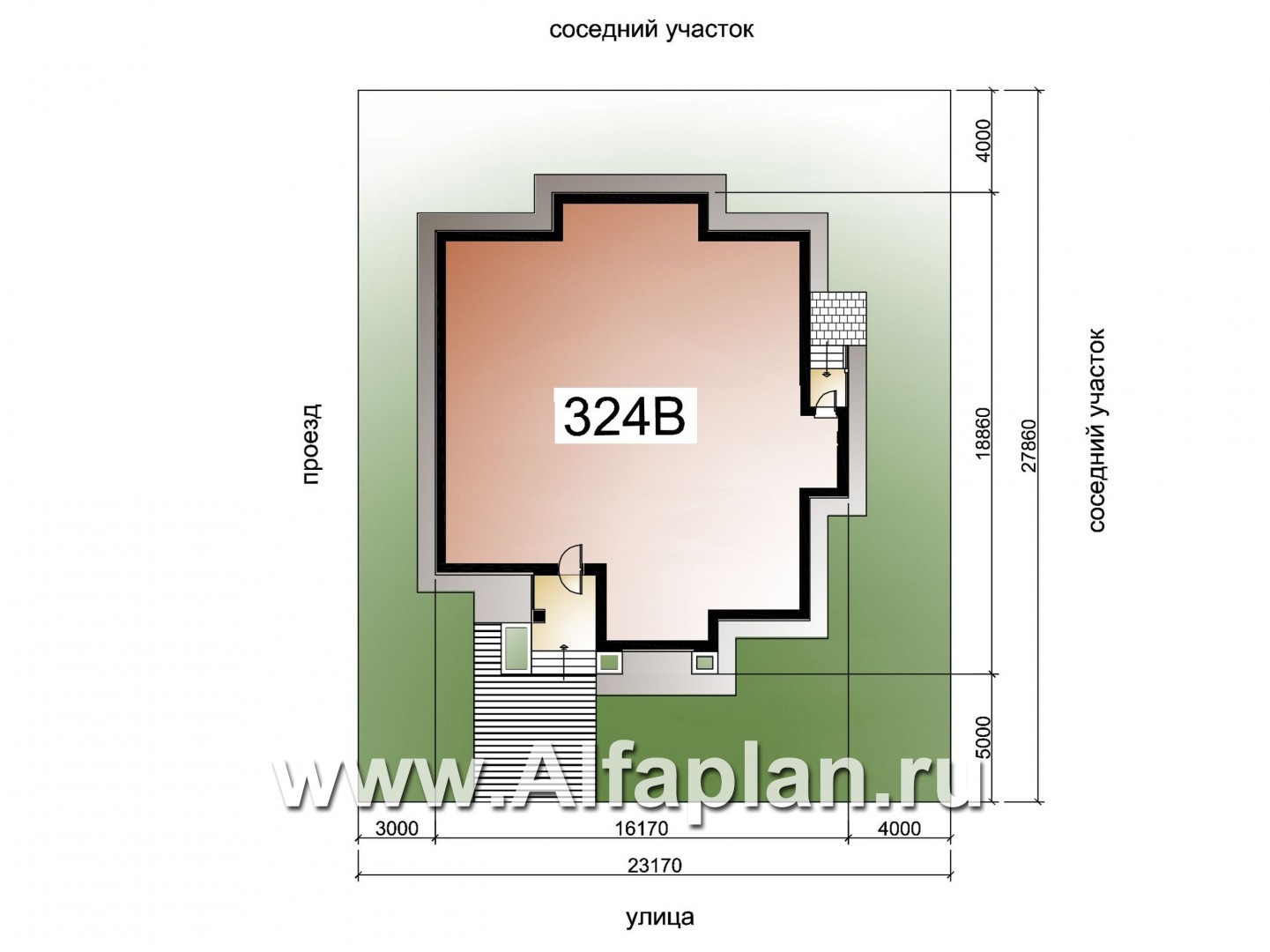 Проекты домов Альфаплан - «Калипсо» - комфортабельный одноэтажный дом - дополнительное изображение №1